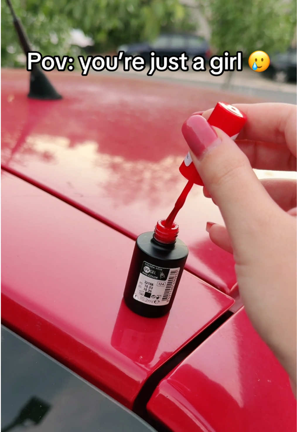 i’m just a girl 💅 #balkantok #girlsandcars #cartok #alfaromeo #nailpaint 