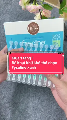 Nước muối sinh lý fysoline xanh bé khụt khịt khó thở mua 1 tặng 1 gi.á tốt #mecuakhoai16 #fysoline #fysolinephap #nuocmuoisinhly #mevabe 