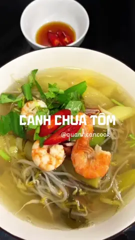 Vét sạch nồi cơm với món canh chua bạc hà nấu với tôm 🦐 #canhchua #canhchuatom #cooking #homnayangi #nauancungtiktok  