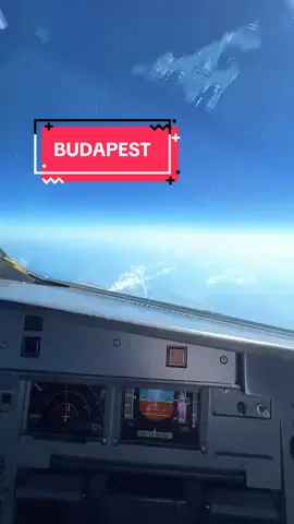 CRUISE ☀️ OVER BUDAPEST HUNGARY 🇭🇺 #a320 #pilot #aviationlovers #aviation #airbus 