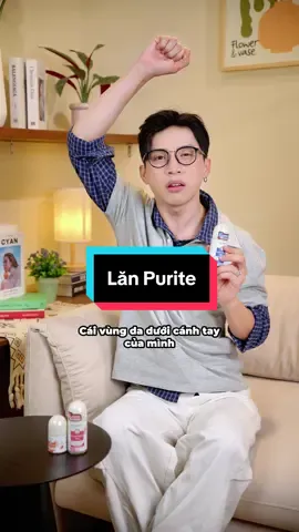 Mê ly em lăn của nhà Purite lun, mí bà nào có vấn đề vùng dưới cánh tay thì thử chai này nheee 😍😍 #huynhbao #purite #review #beauty 