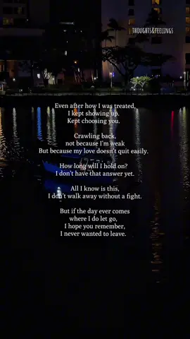 A feelings that stayed out of pure love… #safespace #thoughtsandfeelings #fyp #xyzabc #foryou  