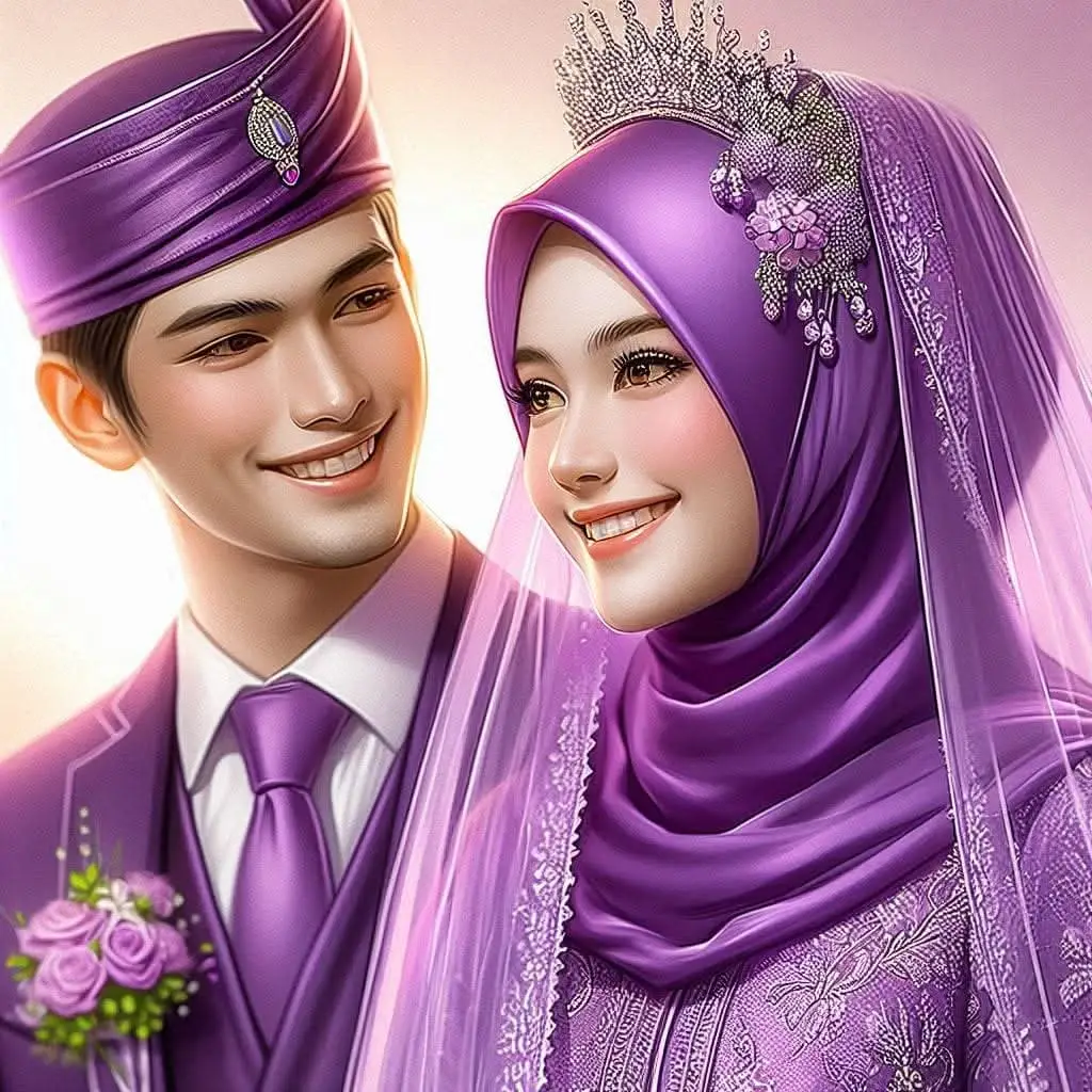 Tuhan tolong jaga cinta kita 💜💜💜 #purple  #wedding  #fypシviral  #fyppppppppppppppppppppppp  #fyp 