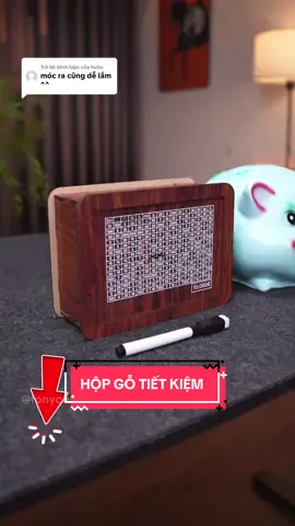 Trả lời @huhu hộp gỗ tiết kiệm tiền có thể tái sử dụng được nhiều lần#tonychung #LearnOnTikTok 