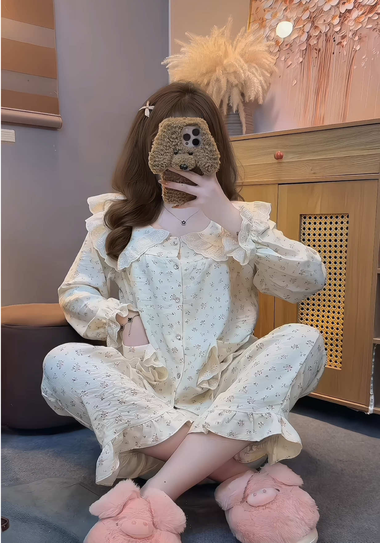 Ở nhà cũng phải xinh #xuhuong #bomacnha #bomacnhaxinh #bongu 