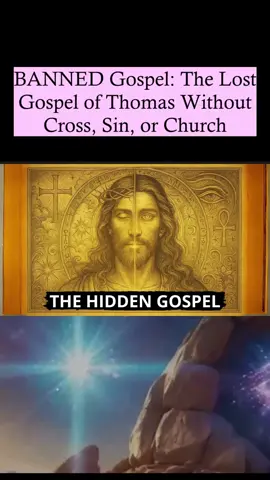 BANNED Gospel: The Lost Gospel of Thomas Without Cross, Sin, or Church