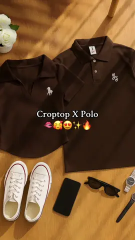 Rekomendasi outfit couple sama ayanggg pake croptop & Polo #outfitideas #rekomendasioutfit #bajucouplepasangan #croptop #fyp 