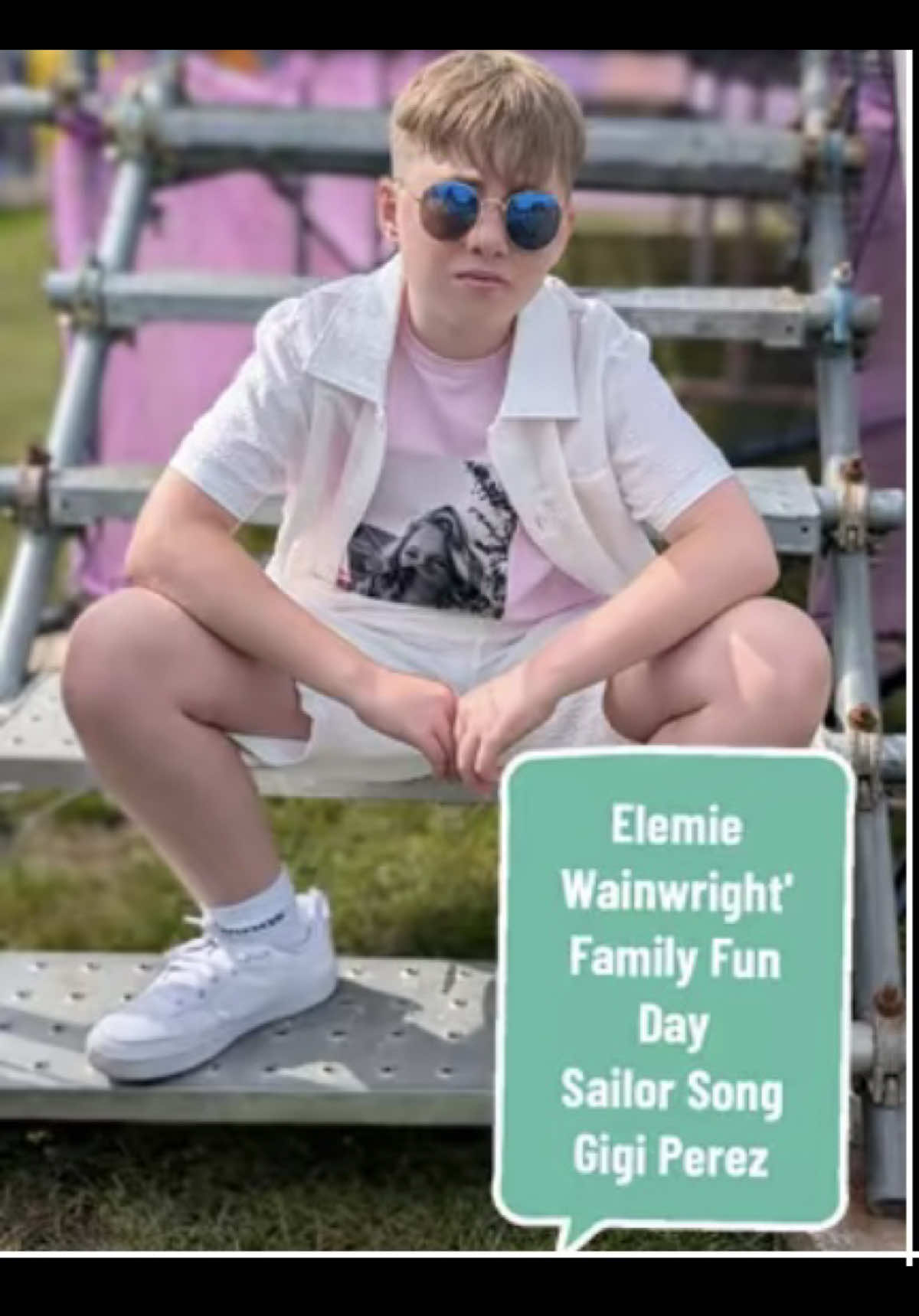 Elemie’s World 🌍 💕💔  Thanks to this superstar for performing at Elemie’s Fun Day yesterday 🌟🌟🌟 @Seth Cairns  I know Elemie would have been right there next to you dancing and singing 💕 without a doubt 💕 #gigiperez #dancer #performance #sailorsong #foreveryoung 
