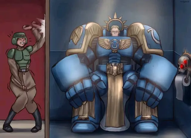 #warhammer #warhammer40kmeme #astramilitarum40000 #warhammercommunity #ultramarines 