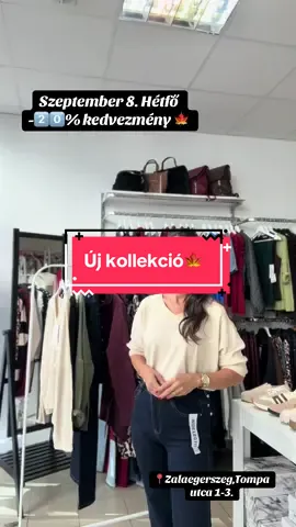 Íme egy kis ízelítő legújabb őszi kollekciónkból🍁 Szeptember 8-án,azaz hétfő -2️⃣0️⃣% kedvezmény minden őszi termékre🥰 Rendelés Facebook oldalunkon‼️ #autumnfashion #newcollection #foryoupage❤️❤️ 