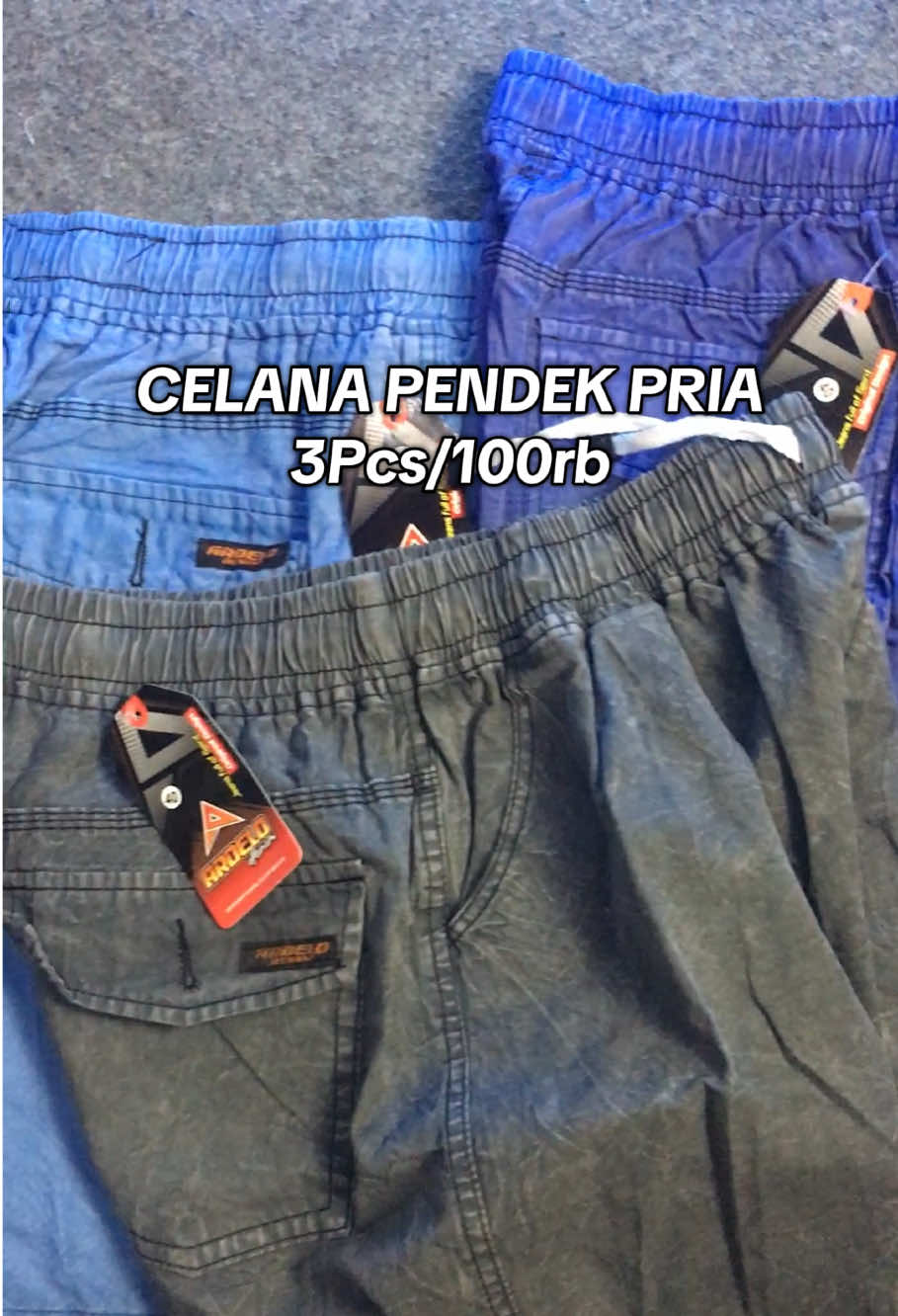 3 pcs 100ribu celana pendek pria santai #celanapendek #celanapendekpriadewasa #celana #promoguncang99 #3pcs100 