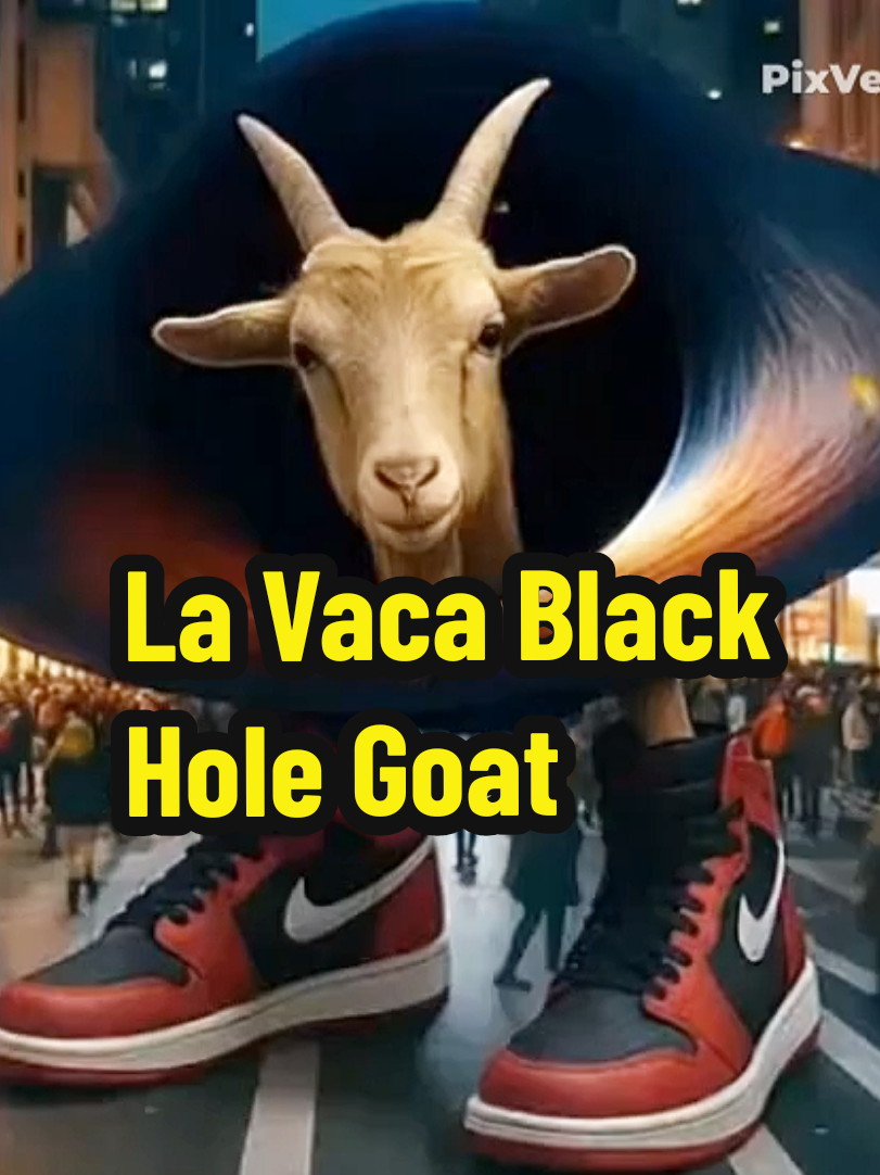 La Vaca Black Hole Goat #goat #viral #brainrot #italianbrainrot #fyp 