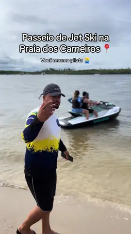 Passeio de Jet Ski na Praia dos Carneiros 🤩 Você mesmo pilota #praiadoscarneiros #jetski #ilhadesantoaleixo #portodegalinhas 