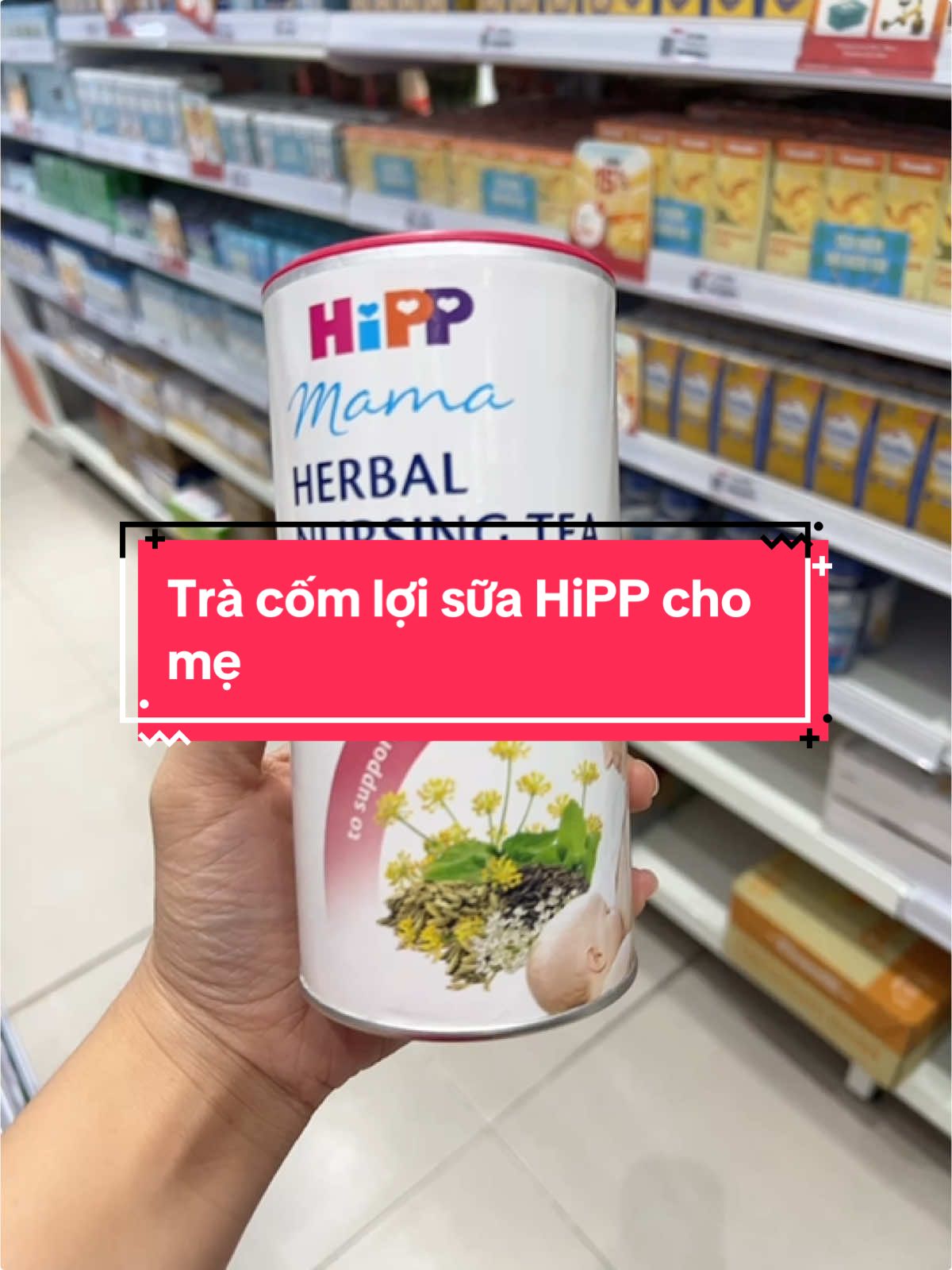 Trà cốm lợi sữa HiPP cho mẹ#hipp #comloisua #loisua #suame #mesausinh #mebimsua #xuhuong 