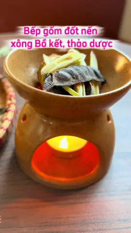 Bếp gốm đốt nến xông Bồ kết, thảo dược #xuhuong #phongthuy #xongboket #bepgomxongboket  @Mẹ Khang RV 