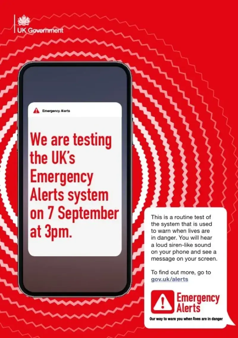 🚨 Heads up, everyone in the UK! 🚨 Today (Sunday 7th Sept) at 3pm, the government is running a nationwide Emergency Alert test. Your phone will make a loud siren sound—even if it’s on silent—and display a message for about 10 seconds. If you're in a situation where you keep a second phone for safety or privacy reasons (especially domestic abuse survivors), please make sure to turn off Emergency Alerts in your settings to avoid unwanted attention. 🔒 How to turn it off: iPhone: Go to Settings → Search “Emergency Alerts” → Toggle off Severe and Emergency Alerts Android: Go to Settings → Search “Emergency Alerts” → Toggle off Severe and Emergency Alerts Stay safe, protect your privacy, and share this info with anyone who might need it 💛 #EmergencyAlert #UKTest #SafetyFirst #DomesticAbuseAwareness #privacymatters
