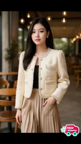 Áo khoác dạ ##xuhuong #thoitrangnu #aoxinh #aoda #lenxuhuong 