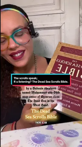 The scrolls speak; R u listening? The Dead Sea Scrolls Bible.@HarperCollins  #thedeadseascrolls #bible #BookTok #tiktokshopcreatorpicks #tiktokshop 