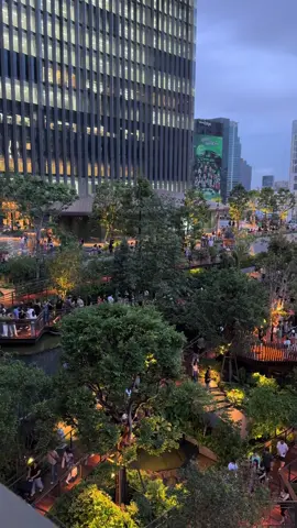 แลนมาร์คใหม่สวนลอยฟ้า #centralpark #silom #bangkok #thailand🇹🇭 #fyp 