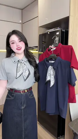 Áo polo được tặng kèm khăn eo ôi nó xinh xỉu xinh điên luôn Ý  #aopolo #aopolonu #aopolodep #aopolotron  #aococtay