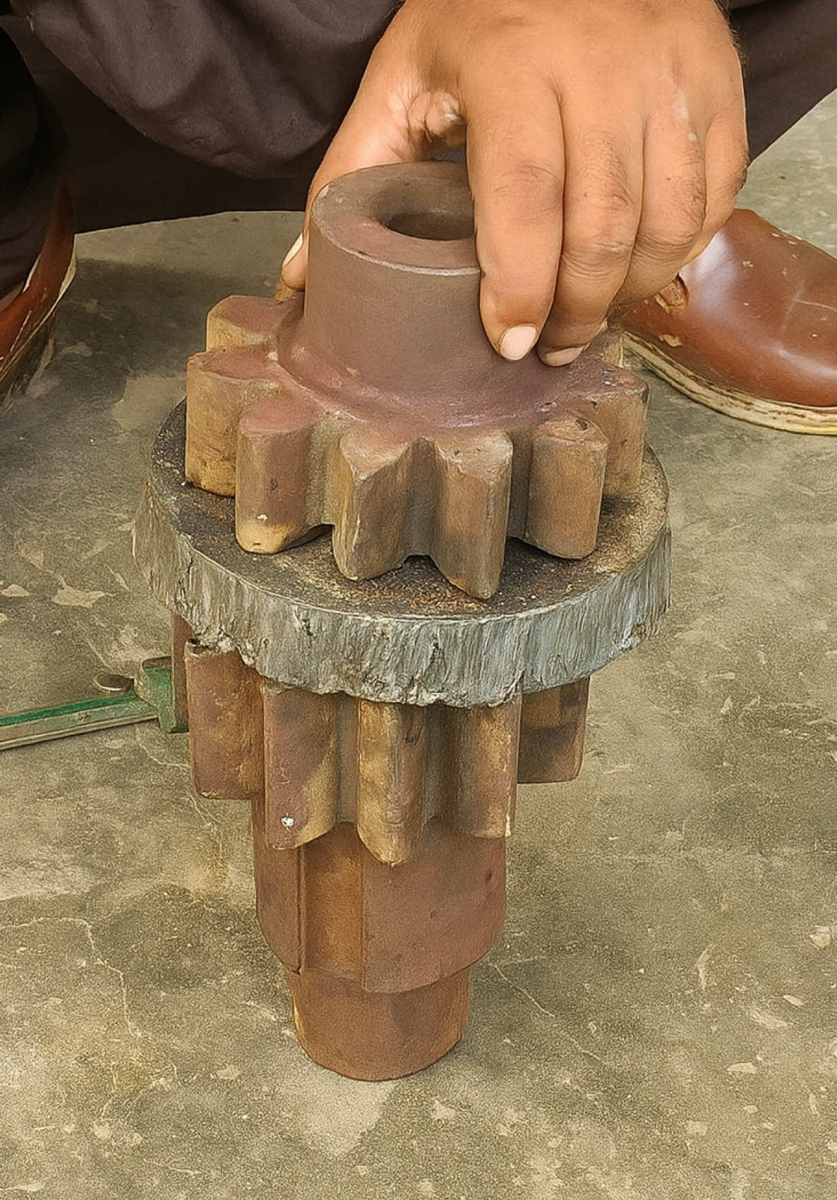 Impossible broken bulldozer pinion gear repairing from amazing skill.. #impossiblebroken #bulldozerpinion #fypage 