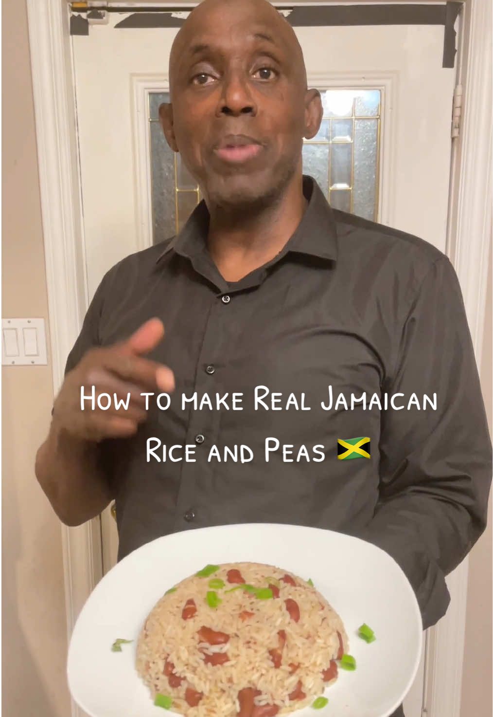 How to make Authentic Jamaican Rice and Peas -step by step #fyp #viralfood #Recipe #food #viral         Some tips  Don’t burst the Scotch bonnet just let it sit for flavor.  and don’t stir too often.