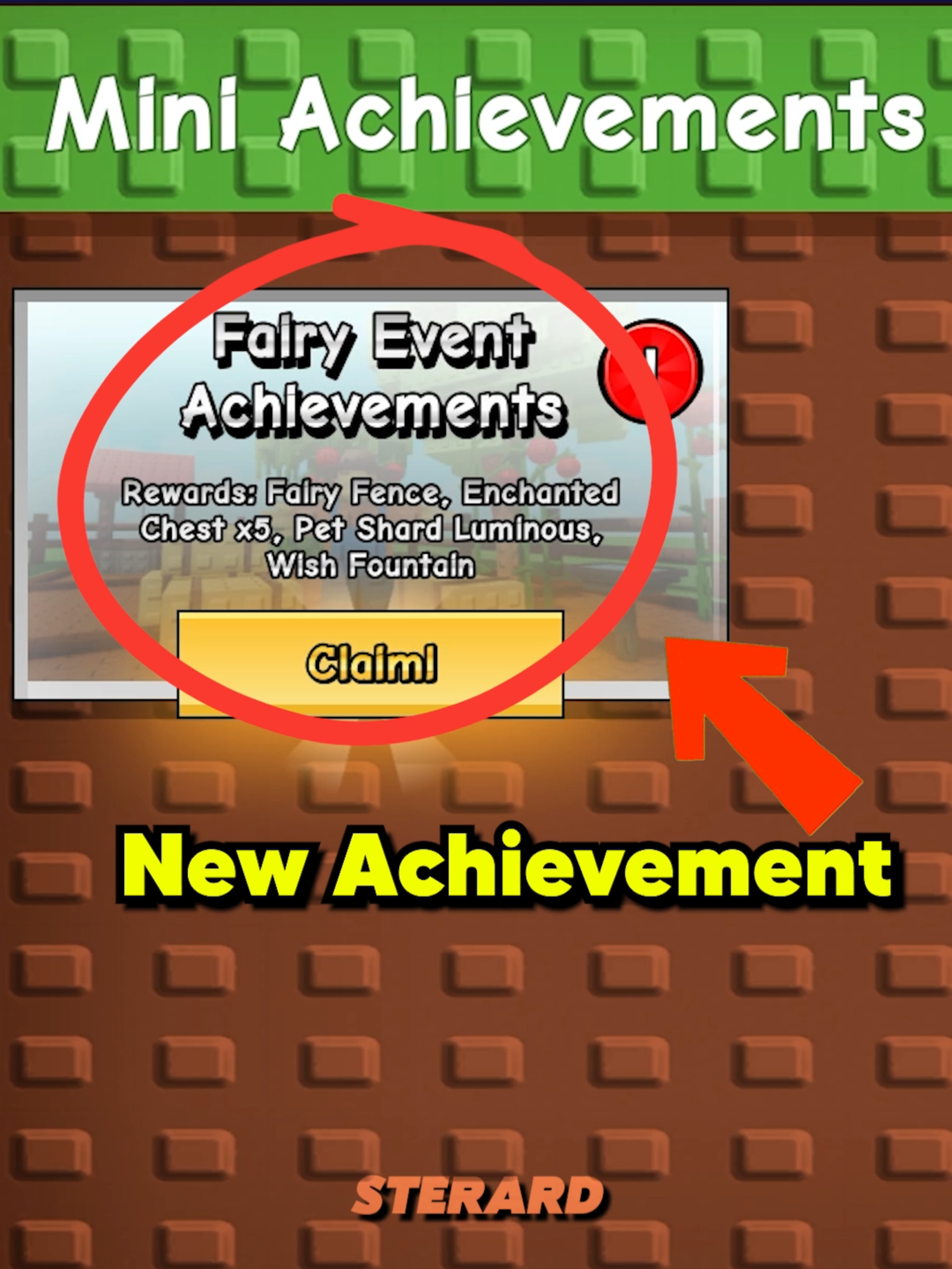 Easy New Mini Achievement #growagarden #roblox #growagarden🥒🌶 #sterard #fyp