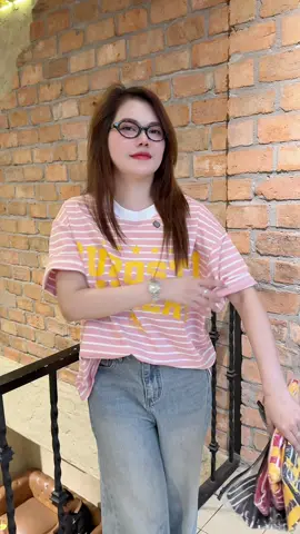 Áo thun sọc mới nhà #gupo mặc siêu thích luôn 👍😍#aothun 