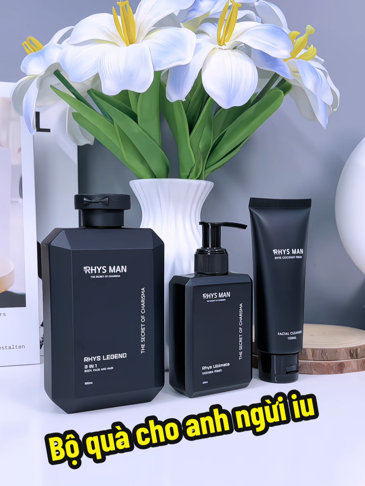 Bộ quà tặng anh ngừi iu siu đẹp nha các tình yêu #quatang #quatangbantrai #combolichlam #skincare #quatangsinhnhat