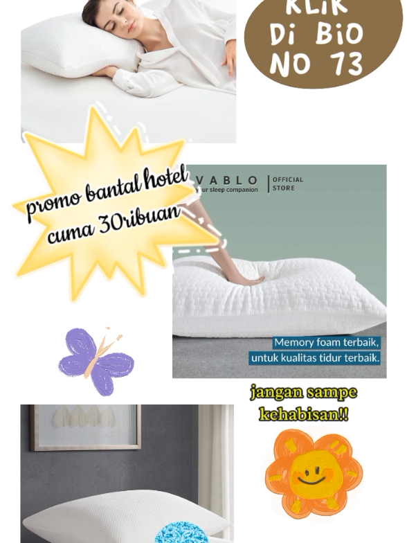 promo bantallll gess, terlarisss nihhh, klik tautan di bio yaaa🤗😍#bantal #bantalhotel #promo #shopee 
