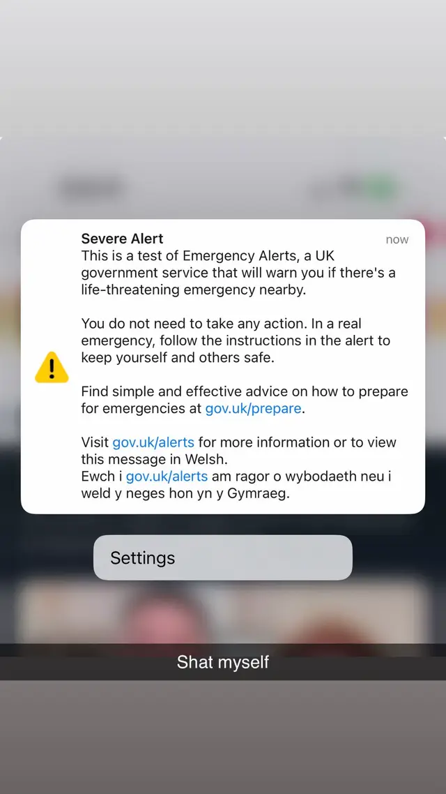 Caught me off guard ##emergency #alert #fyp