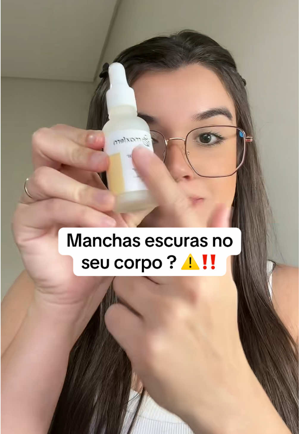 Axilas manchadas, virilhas escuras, melasma, joelho escuros esse sérum clareador com nanotecnologia pode te ajudar #fyp 