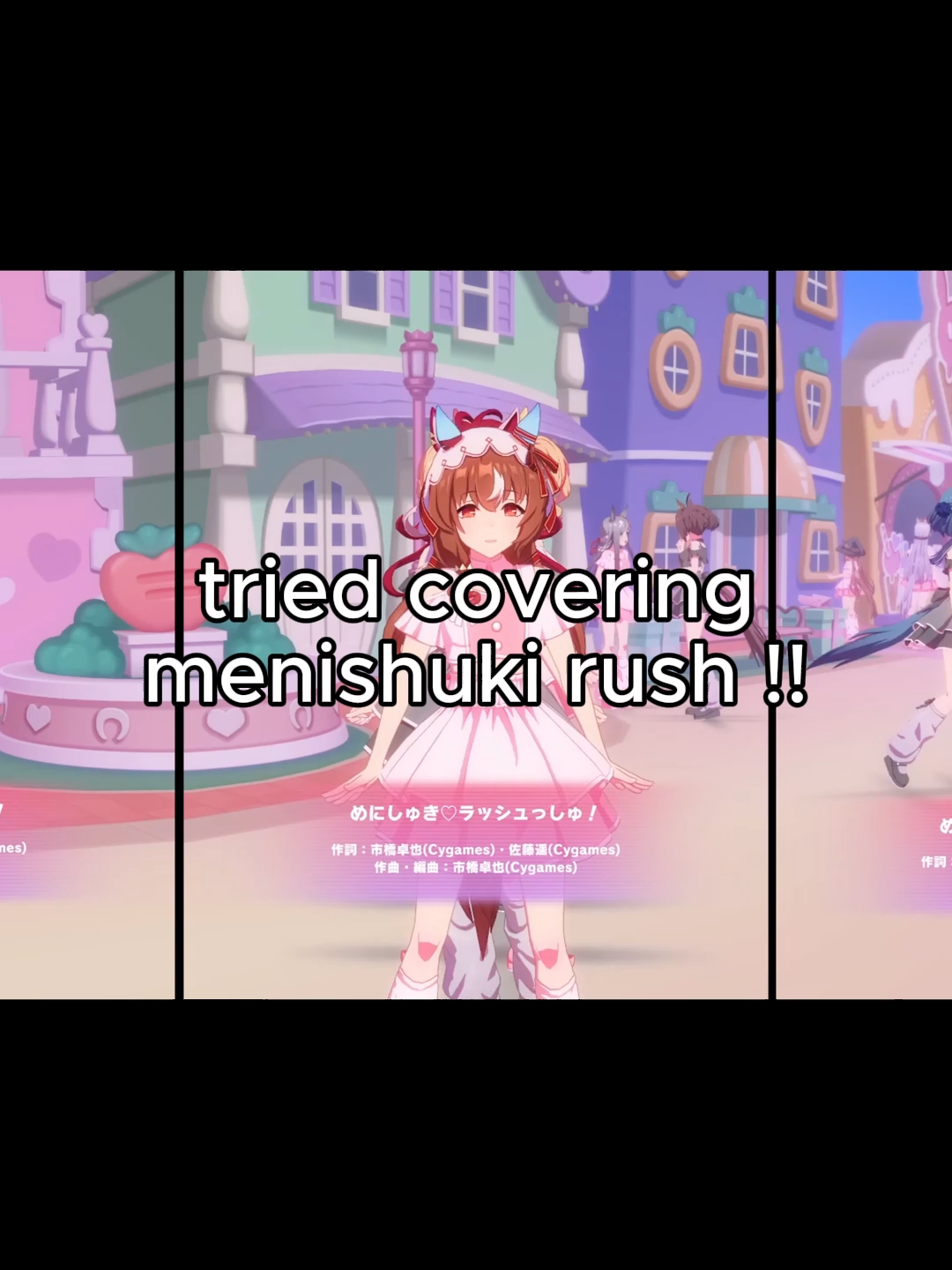 did a lil cover of menishuki rush !! #ウマ娘  #umamusume #umamusumeprettyderby #cover#foryou #fyp