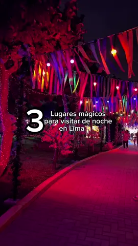 ✨ ¿Buscas un plan mágico para la noche? Te comparto 3 lugares iluminados en Lima que parecen sacados de un cuento. Perfectos para caminar, tomar fotos y dejarte sorprender 🌙💫 📍 Parque de las Aguas 📌 Jr. Madre de Dios S/N, Cercado de Lima Un clásico que siempre sorprende. Fuentes, luces y shows nocturnos en pleno centro. 📍 Experiencia Ilusiónate – Parque Zonal Wiracocha 📌 Av. Próceres de la Independencia, cdra. 14-15, San Juan de Lurigancho Un mundo de luces  donde cada rincón es instagrameable. 📍 Bosque Mágico Encantado – Club Metropolitano Huascar 📌 Cruce de Av. 200 Millas y Av. Revolución, Villa El Salvador Una experiencia mágica entre árboles iluminados y espacios instagrameables. 🎥 Todos están en Lima y abren de noche. ¡No necesitas salir de la ciudad para vivir algo increíble! #limadenoche #lugaresmagicos #turismolima #planesnocturnos 