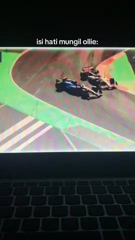 mana mungkin ollie begitu sama bapaknye 🫰🏼 #olliebearman #carlossainz #f1 #crash 