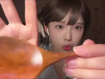 asmr wooden spoon #mouthsounds #asmrrelax #asmrforsleep #notalkingasmr #sleep 