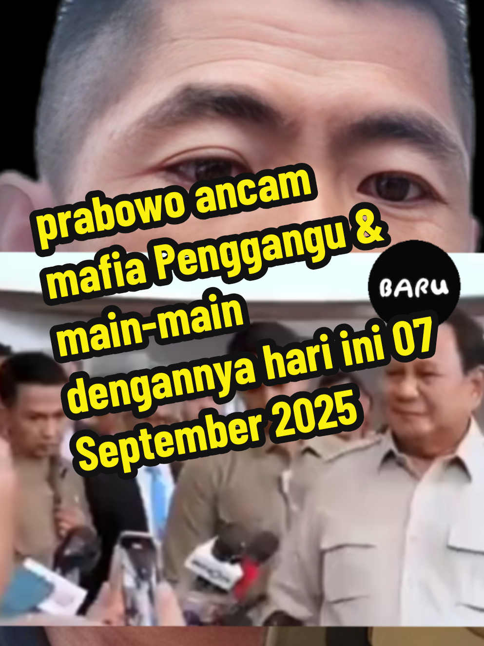 prabowo ancam mafia pnngangu & main-main dengannya hari ini 7 sepber 2p25 #fypシ゚ #viraltiktok #tiktokberita #beritaviral aviral