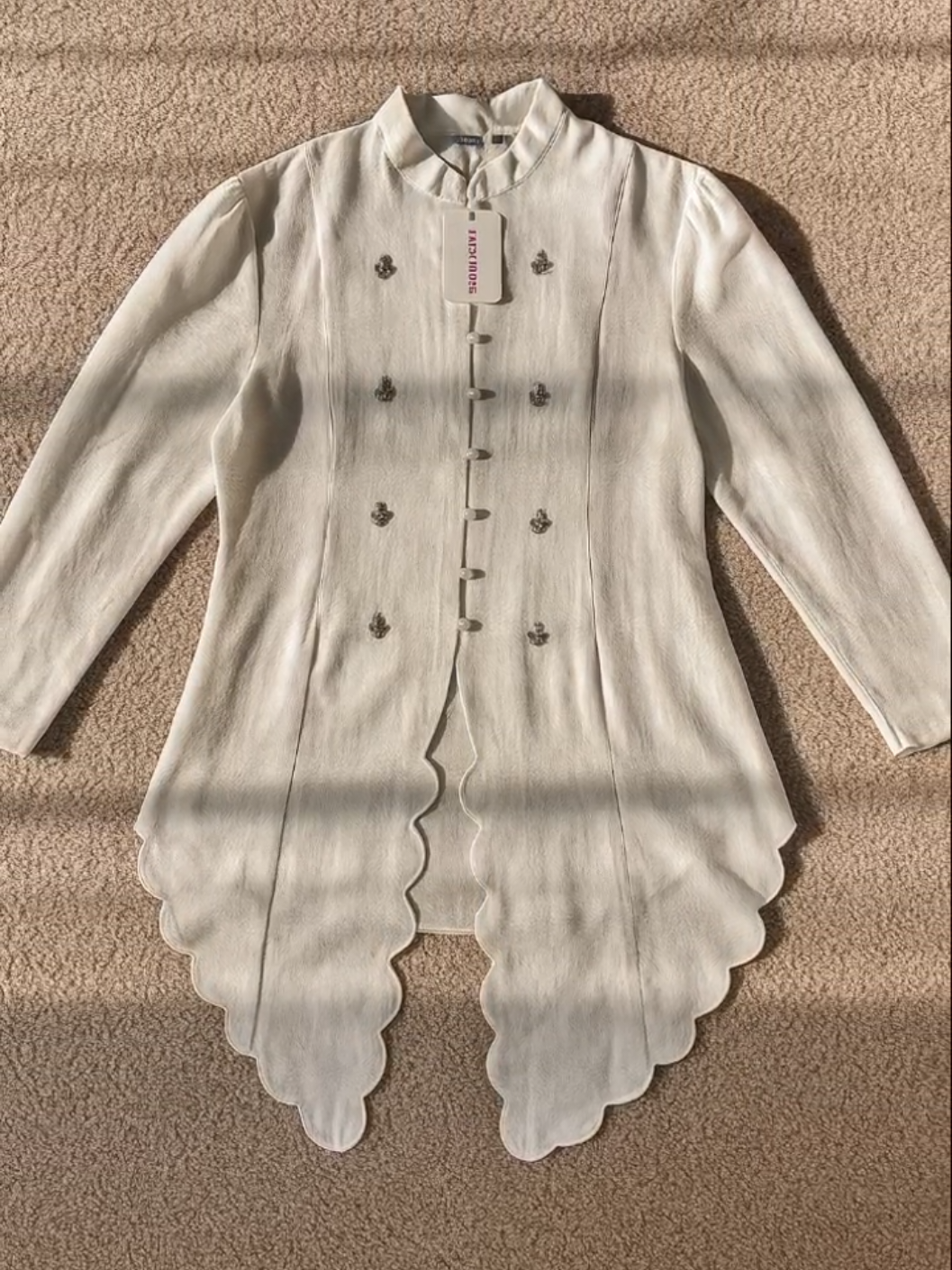 ALMA PAYET LINEN TUNIC WANITA ❤️‍🔥 #tunik #payet #kebaya #kondangan #baju 