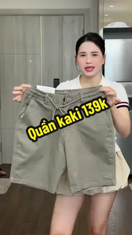 Quần kaki 139k#kieugialinh #quanshortnam #quankaki 