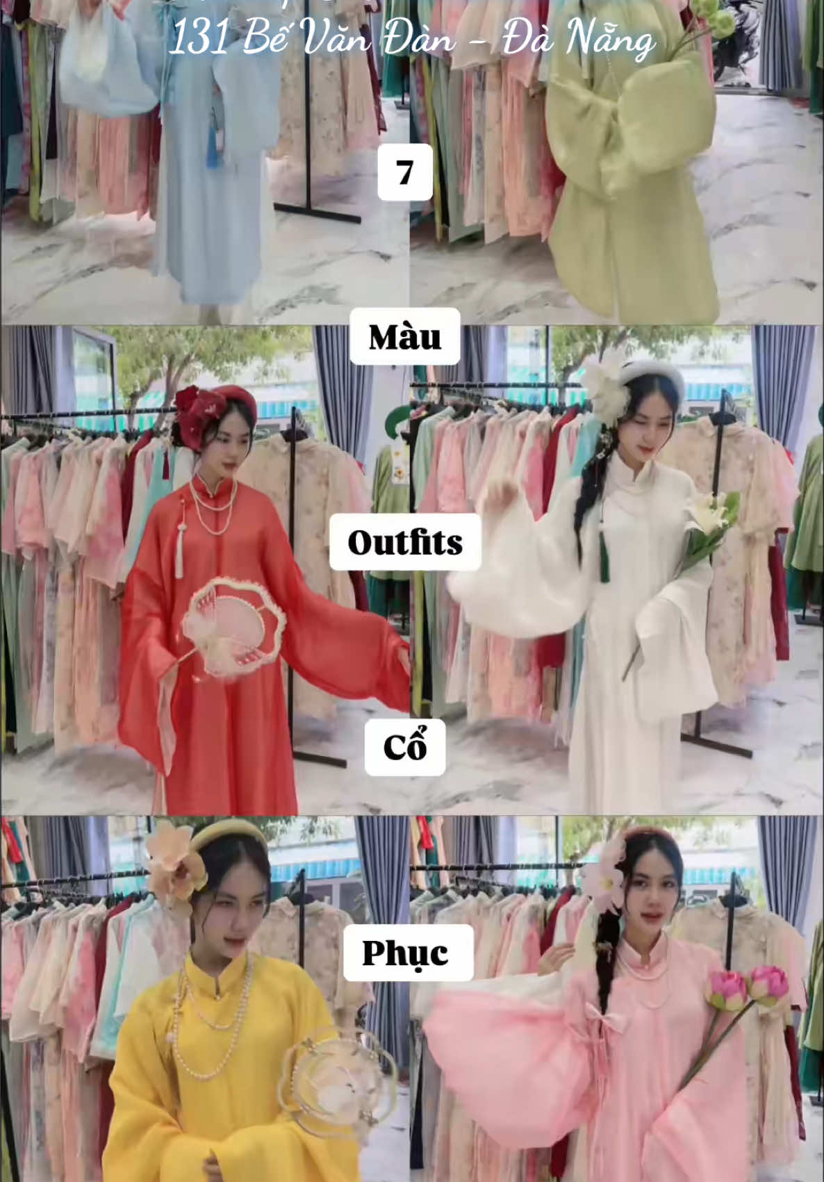Thuê trang phục biểu diễn 🏠 131 Bế Văn Đàn - tp Đà Nẵng ⏱9am-8pm (Khách makeup đặt lịch trước khi đến ạ) #thuê_trang_phục_biểu_diễn #thuê_váy_Đà_Nẵng #thuê_áo_dài_biểu_diễn_Đà_Nẵng #thuê_yếm_biểu_diễn_Đà_Nẵng #thuê_cổ_phục_biểu_diễn_Đà_Nẵng  
