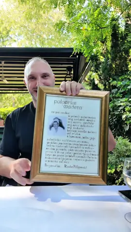 Originalni recept za palačinke Madera, uramljen u restoranu Madera 😎