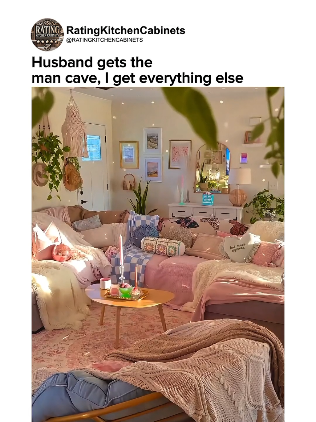 I love when home has a soul... it’s emotion, energy, and life. A Pink Dream House @ratingkitchencabinets @khloeshowww #ratingkitchencabinets #homeorganizationtips #newyorkhomes 