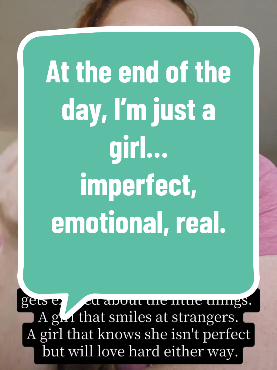 “At the end of the day… I’m just a girl. A girl who doubts herself but keeps showing up. A girl who overthinks but still chooses to love. A girl who gets tired but never stops giving. I may not be perfect, but my heart is real—and that’s enough.” #JustAGirl #RealAndRaw #PerfectlyImperfect #ThatRedHeadedMama #ourcrazyyetbeautifullife 