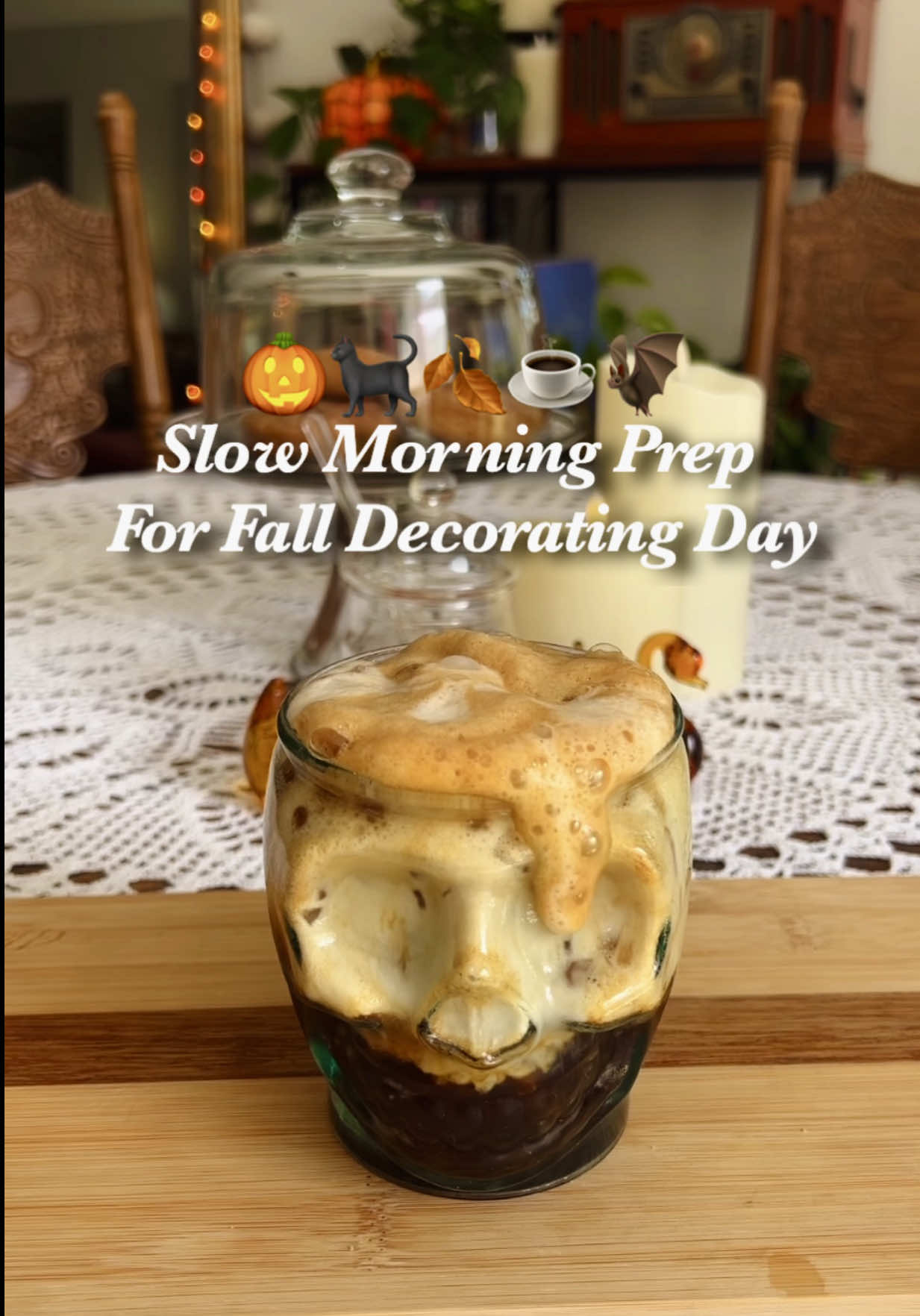 My favorite day of the year! 🍂💀☕️✨ #FallDecor #CozyAesthetic #SlowMorning #CozyAtHome #creatorsearchinsights 