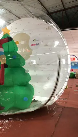 Inflatable snow globe#Christmas #fun#Santa Claus#Christmas tree