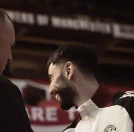 والله أحلى ضحكة و أحلى عيون❤️❤️ #brunofernandes #manchesterunited #4u 