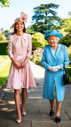 Princess Kate Middleton and Queen Elizabeth 🥰 . . #princessofwales #princesskatemiddleton #katemiddleton #queenelizabeth #fyp 