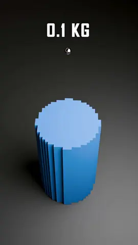 Solid Cylinder Structure made of 15000 Cubes Satisfying Collapse #satisfying #animation #blender 