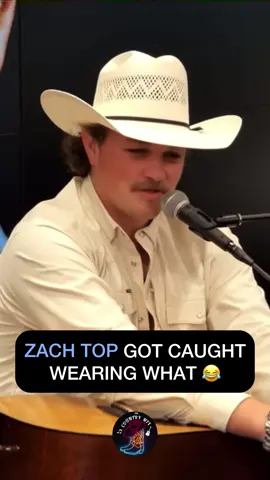 Is #zachtop crazy for wearing that⁉️😂 #countrymusic 