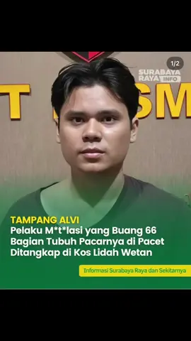 Solo - Seorang pria yang bekerja sebagai driver ojek online atau ojol ditangkap dengan tuduhan membunuh dan memutilasi pacarnya di Surabaya, Jawa Timur. Pria bernama Alvi Maulana (24) itu ditangkap 14 jam sejak tubuh korban ditemukan. Dilansir detikJatim, Kasat Reskrim Polres Mojokerto AKP Fauzy Pratama menjelaskan, Alvi ditangkap di sebuah kos di Lakarsantri, Surabaya dini hari tadi sekitar pukul 01.00 WIB. Dia lalu digelandang ke Polres Mojokerto. Berdasarkan foto yang diterima detikJatim, Minggu (7/9), Alvi sudah diamankan ke Polres Mojokerto. Ia terlihat mengenakan kaus berwarna cokelat. 